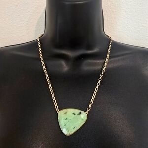 Kendra Scott McKenna Necklace Chrysocolla Gold